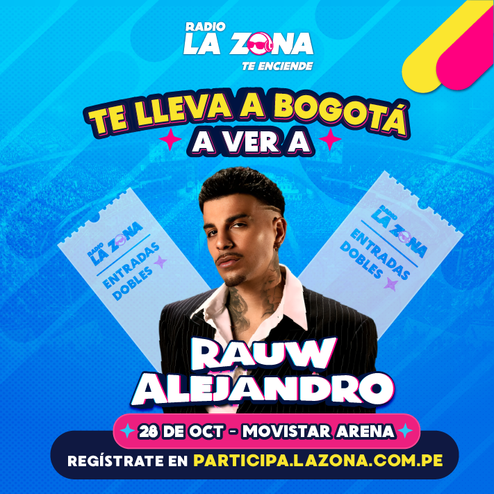 RADIO LA ZONA te lleva a COLOMBIA al CONCIERTO de RAUW ALEJANDRO